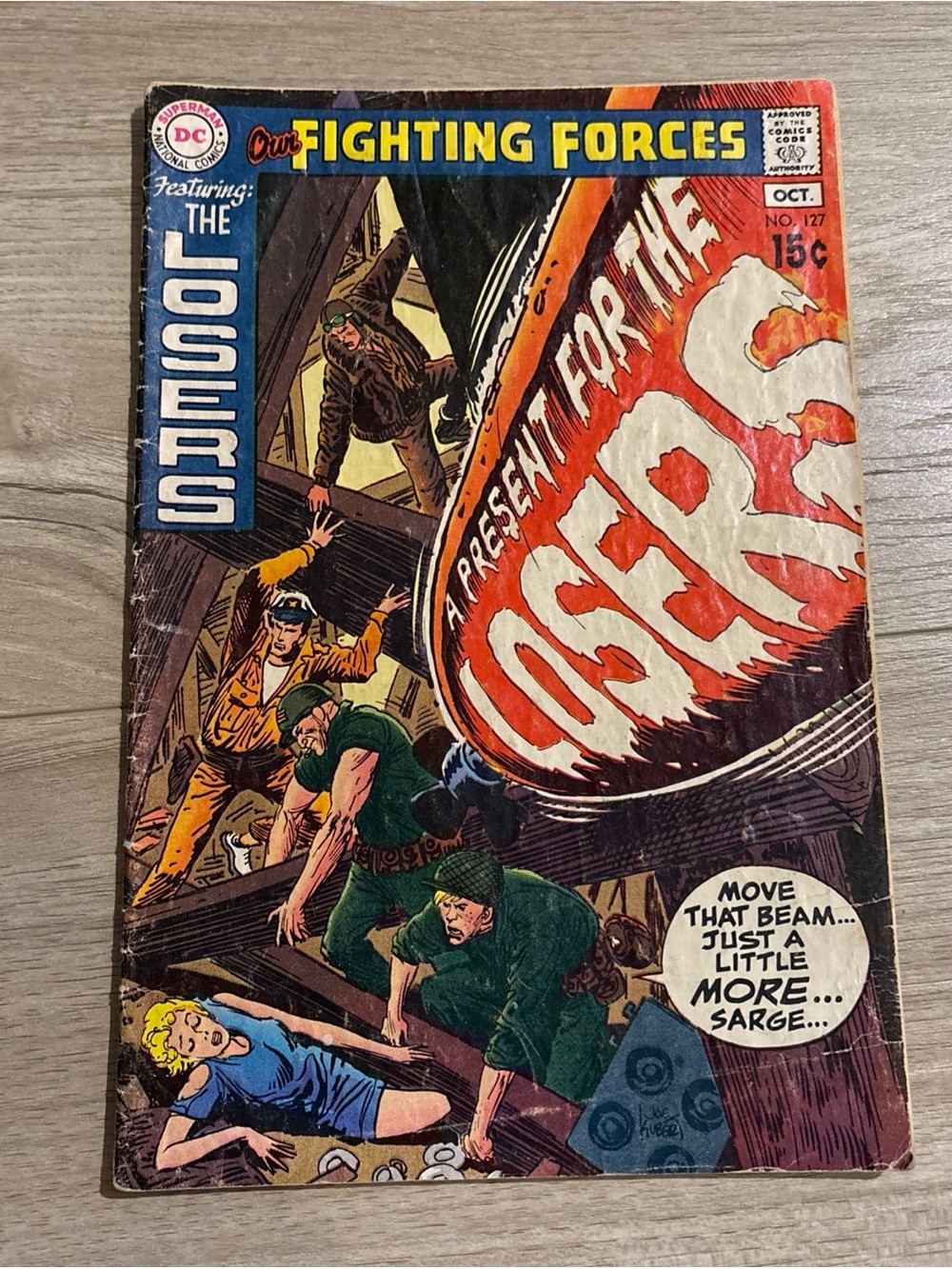 Our Fighting Forces #127 DC 1970 Joe Kubert